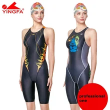 Yingfa, новинка, популярные профессиональные спортивные плавки, женский купальник, Цельный купальник для девочек, женские купальники, купальный костюм