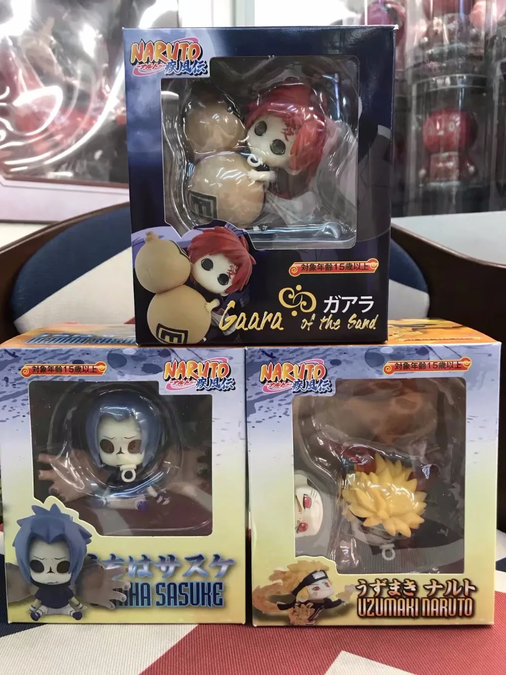 Милые Аниме Наруто Shippuden Baby Naruto Sasuke Gaara ПВХ Фигурки Коллекционная кукла новая в