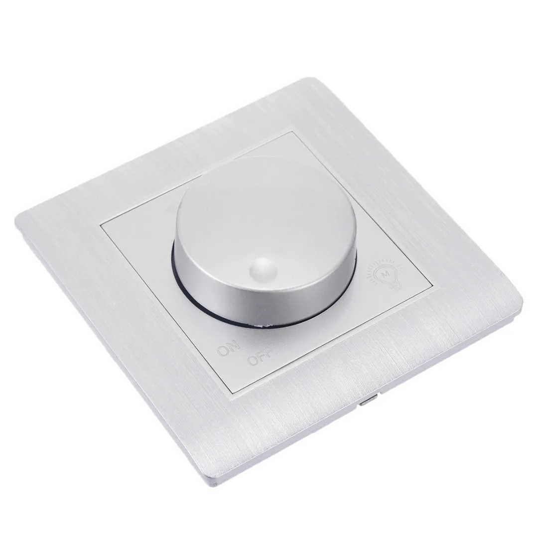High Qualtiy AC 110~250V Led Light Control Wall Switch PC Material Panel Dimmer 86 Model Mayitr Switch Accessories Silver / Gold