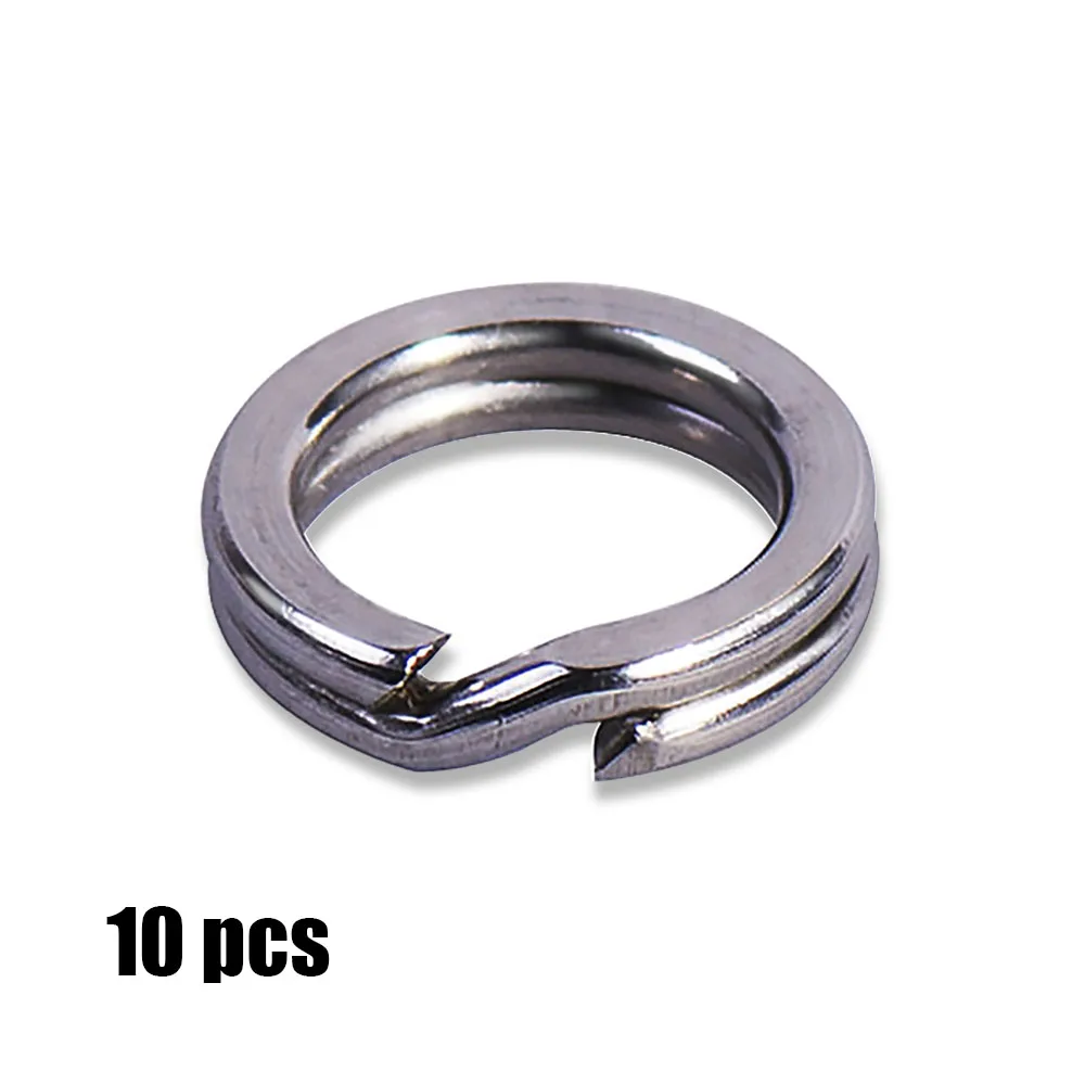Клеммные клеммы из нержавеющей стали 10 шт. 3 5 4 6 7 мм|terminal tackle|split ringssplit rings stainless steel |