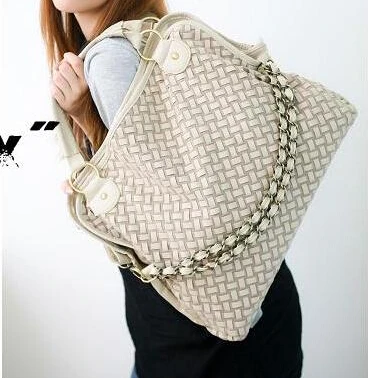 

2018 New Products Korean Style Weaved Bag Lady Hobo PU Leather Handbag Shoulder Bag Hotsale and dropship S046