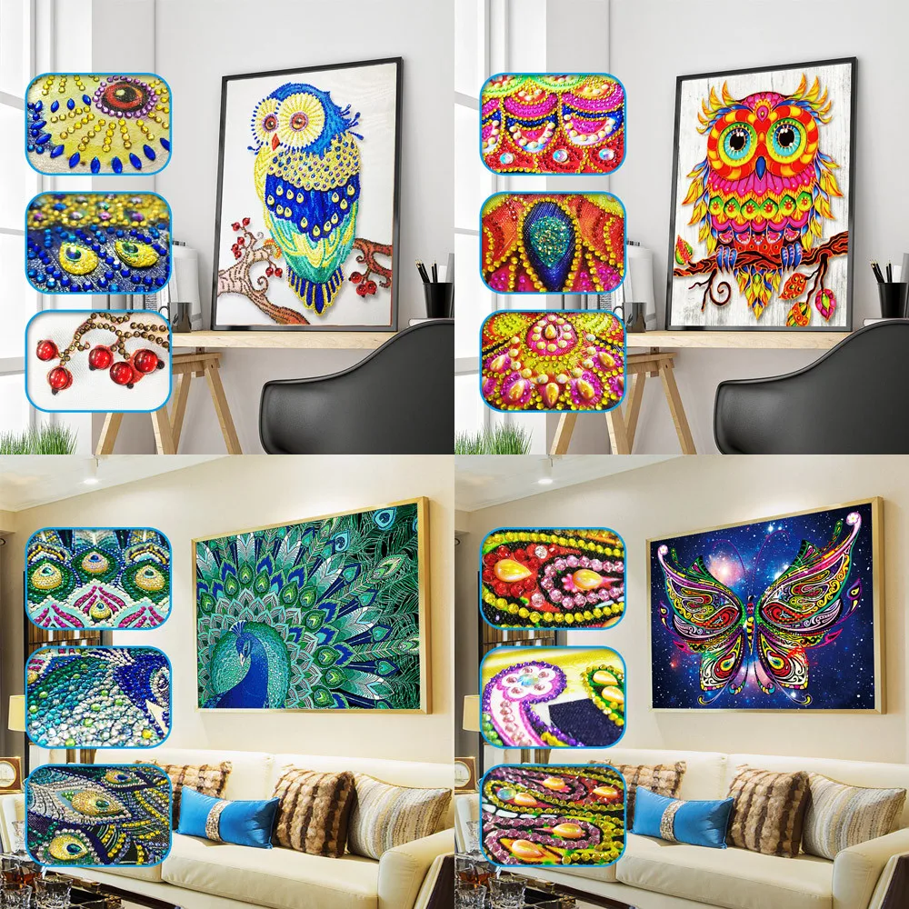 

Special Shaped Diamond Painting DIY 5D Partial Drill Cross Stitch Kits Crystal R special shaped diamond painting diamond mosaic