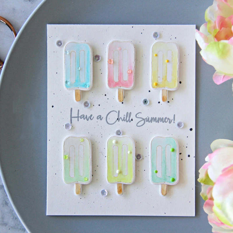 

Ice strip Transparent Clear stamp and cutting dies DIY Silicone Seals Scrapbooking / Card Making/Photo Album Decoration
