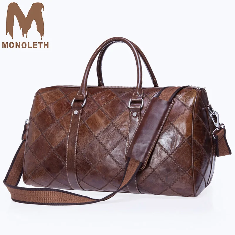 

MONOLETH Vintage Casual Tote Genuine Leather Bags Fashion Men's Choice Businesss Men Travel Shoulder Bags Crossbody Bags 8883