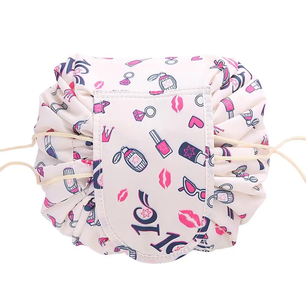 lipstick Печать косметический набор-палитра Drawstring макияж Чехол для женщин дорожный Макияж Организатор чехол для хранения туалетные принадлежности, мытье комплект - Цвет: lipstick