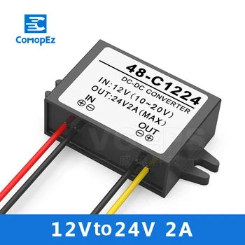 

Waterproof 12V to 24V 1A 2A 3A DC DC Converter Step Up Boost Regulator Voltage Transformer DC DC Converter Car Power Supply