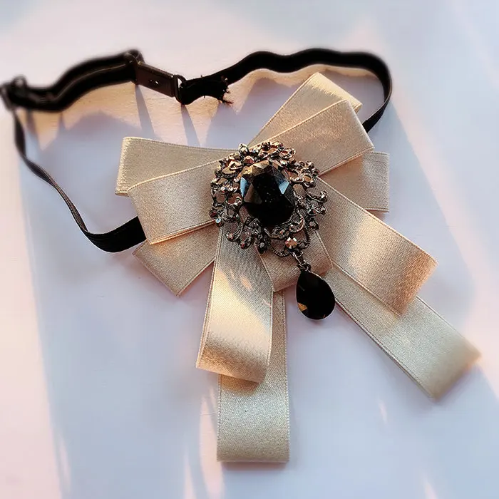 Украшение для взрослых женщин и мужчин, галстук-платок для жениха, деловой галстук для свадебной вечеринки, галстук-бабочка со стразами и кристаллами, Подарочный аксессуар - Color: Handmade Bow Tie