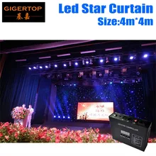 Формирующая листы для кровли 4 м* 4 м Звездный СВЕТОДИОДНЫЙ занавес Светодиодная лента RGBW/RGB Цветной светодиодный сценический фон покрывало со светодиодными лампами для Свадебные украшения 90 V-240 V с DMX контроллер