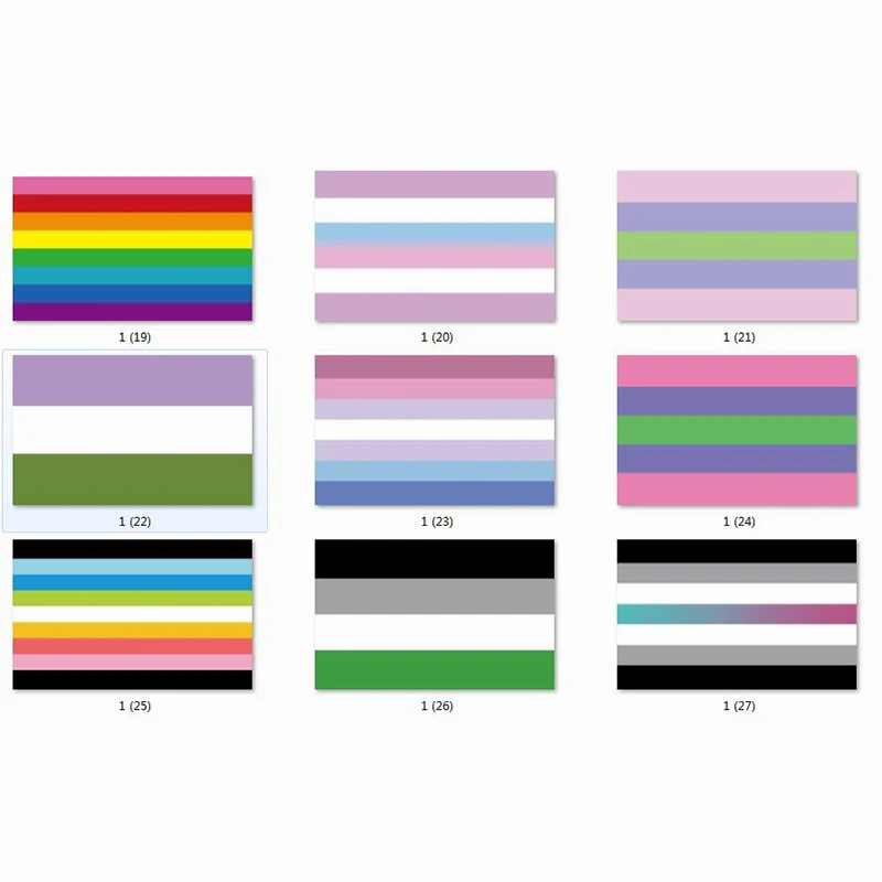 

3x5 HISTORY OF THE GAY PRIDE RAINBOW FLAG
