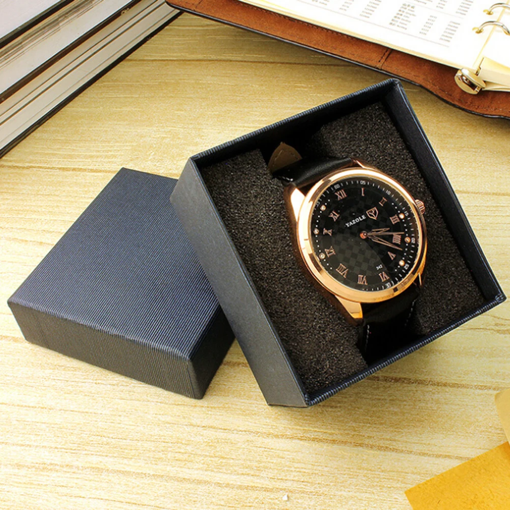 Watch Box case Elegant Wrist Watch Present Gift Box Case Display 8*8*5cm