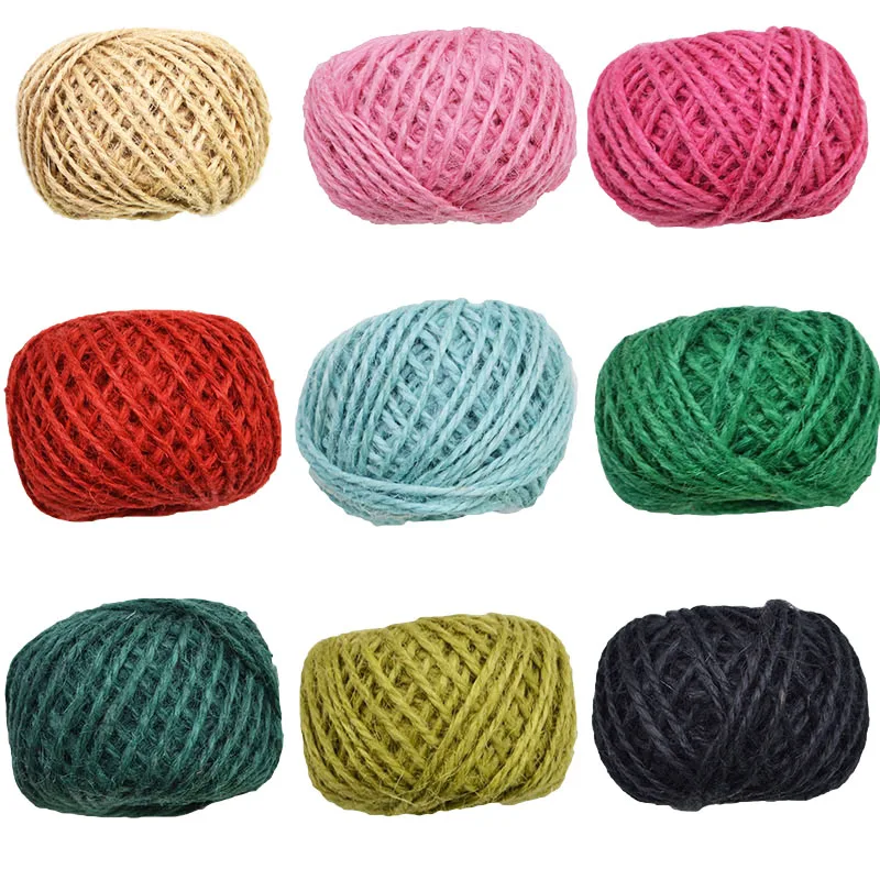 30M Natural Burlap Hessian Jute Twine Cord Roll Hemp Rope Thread Gift Wrapping Festive Wedding Party DIY Sewing Craft Decor 30M Natural Burlap Hessian Jute Twine Cord Roll Hemp Rope Thread Gift Wrapping Festive Wedding Party DIY Sewing Craft Decor