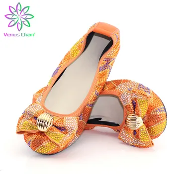 

Italian style flat ladies shoes African ladies comfortable flat shoes orange soft soles ladies shoes driving comfortable shoes