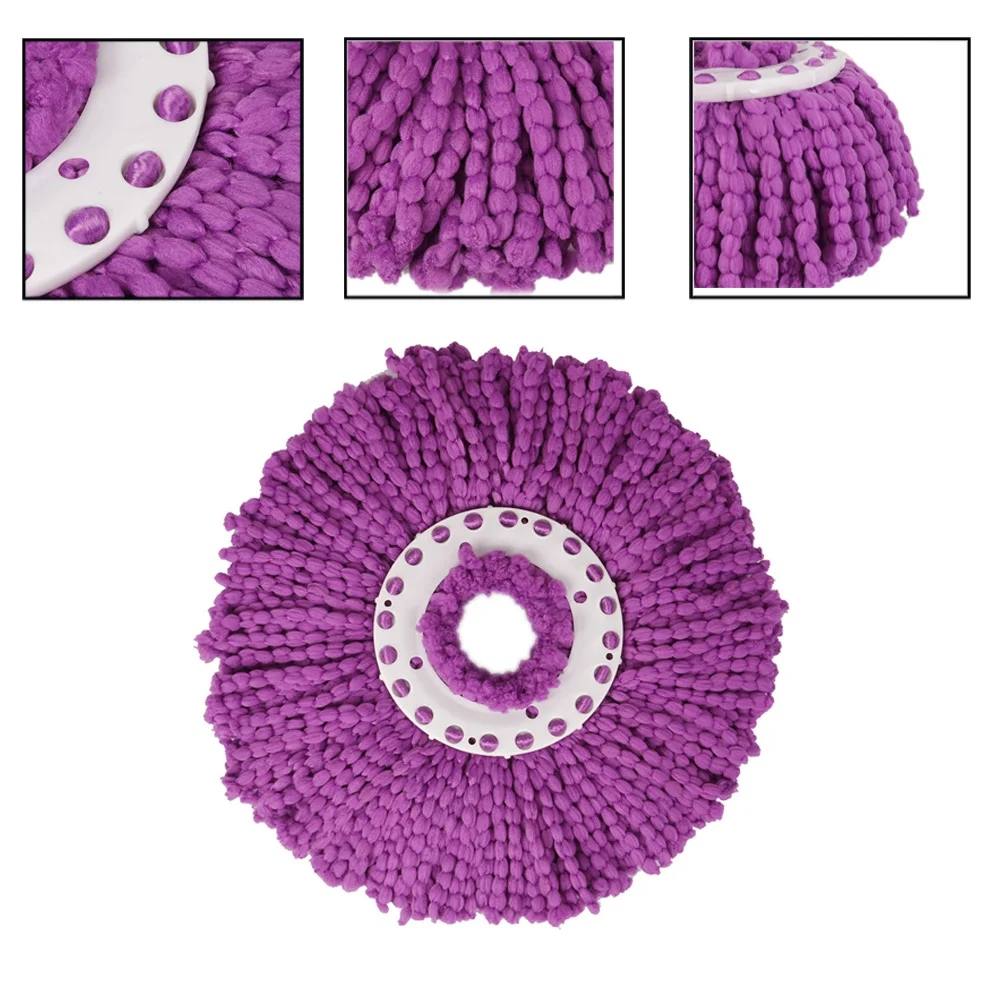 

360 Degree Rotating Microfiber Replacement Mop Head Easy Magic Kitchen Bathroom Floor Cleaner Mops Heads Household Accessories