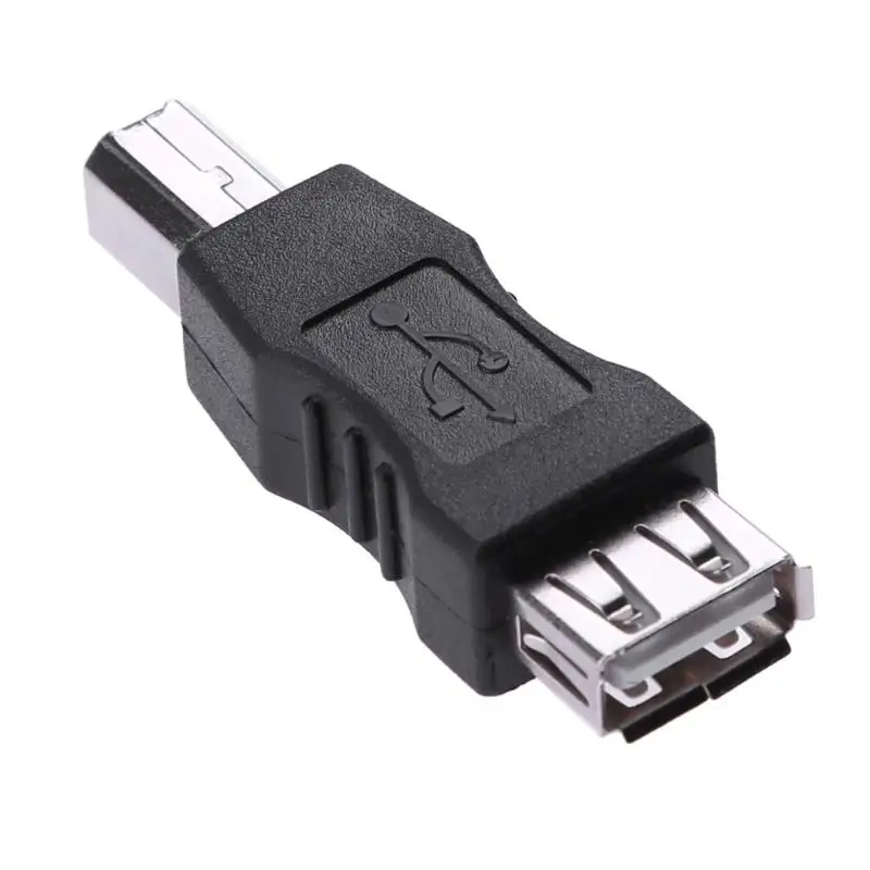 USB 2 0 A гнездо в B разъем адаптера конвертер AF BM Мини Портативный черный адаптер для
