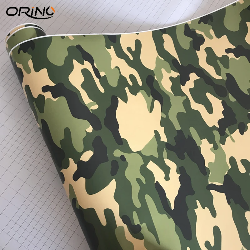 Army Green Camouflage Vinyl Film Wrap-2