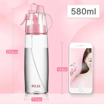 

New High Material Spray Readily Portable Bring Cover Originality Water Bottle Student Sport Kettle Space bottle BPA Free