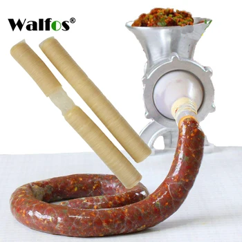 

WALFOS 14m*36mm Dry Pig Sausage Casing Tube Meat Sausages Casing for Sausage Maker Machine Hot Dog Casing Hamburger Cooking Tool