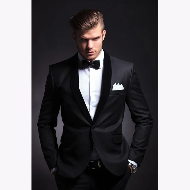 Мужская мода костюм 2017 Slim Fit Мужские костюмы новейшая модель пальто штаны рисунок Свадебная вечеринка Блейзер смокинг жениха костюм Homme
