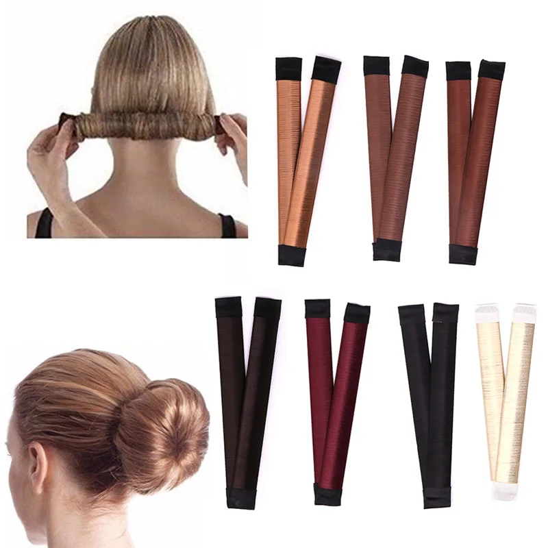 1 Pcs Women Girls Kids Magic Hair Styling Donut Bun Maker Former