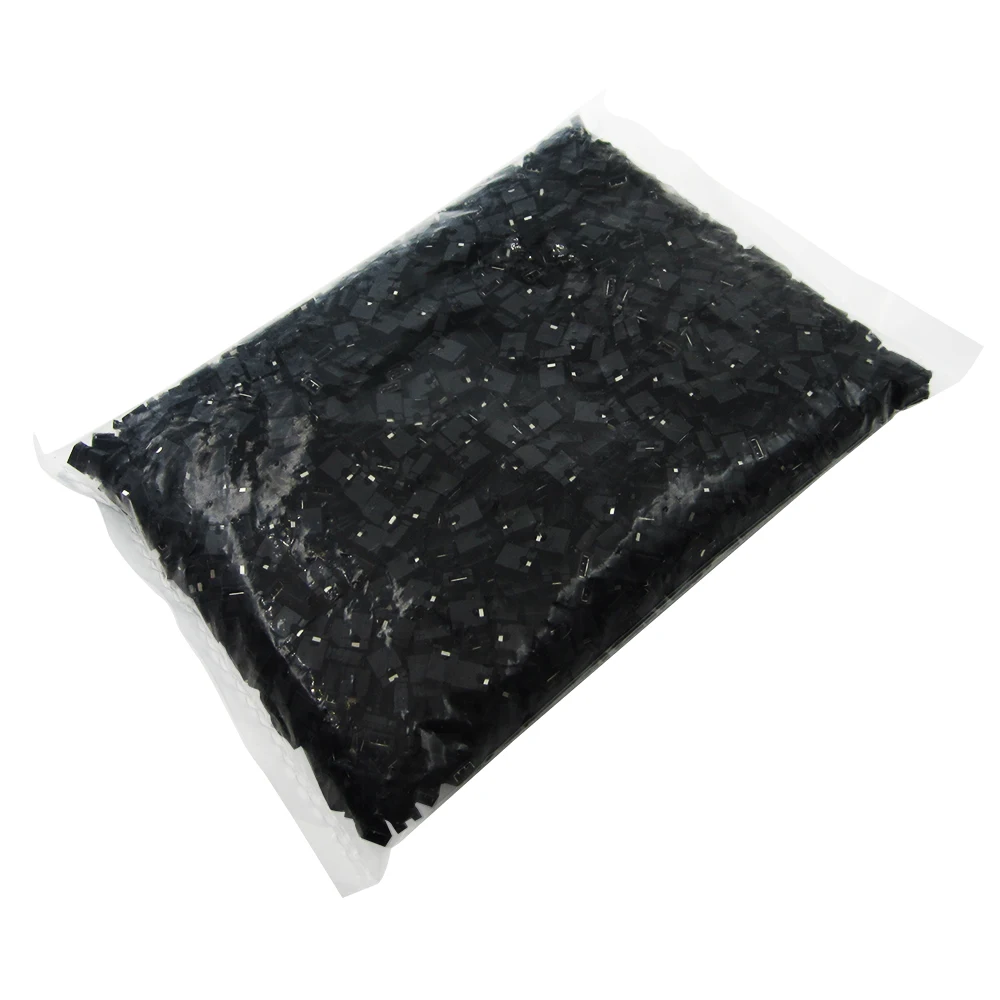 

2.54mm Standard Circuit Board Jumper Cap Shunts Short Circuit Cap Computer Jumpers Shunt Cap 1000pcs/lot