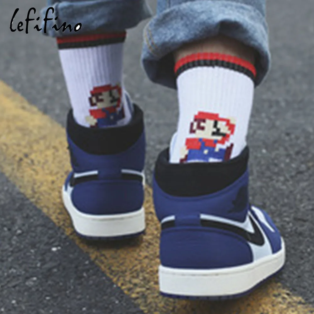 Mushroom Pattern Unisex Funny Casual Crew Socks Athletic Socks For Boys Girls Kids Teenagers