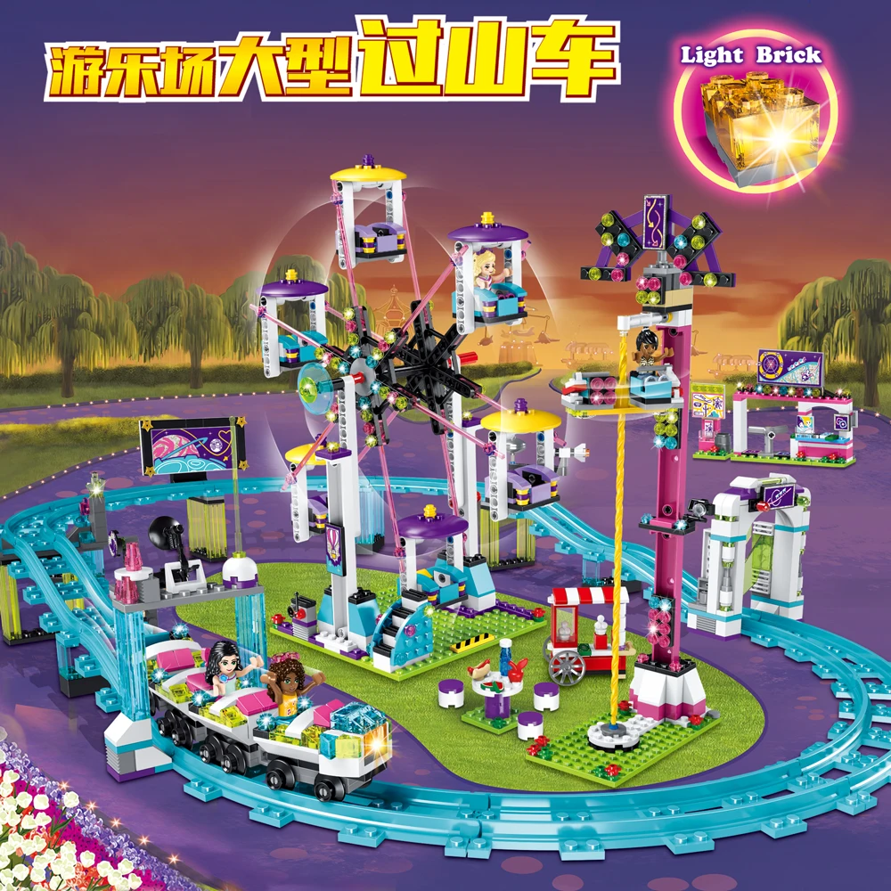 

2018 Amusement Park Girls Friends Series 1124Pcs Building Blocks Bricks Toys Compatible with Legoings