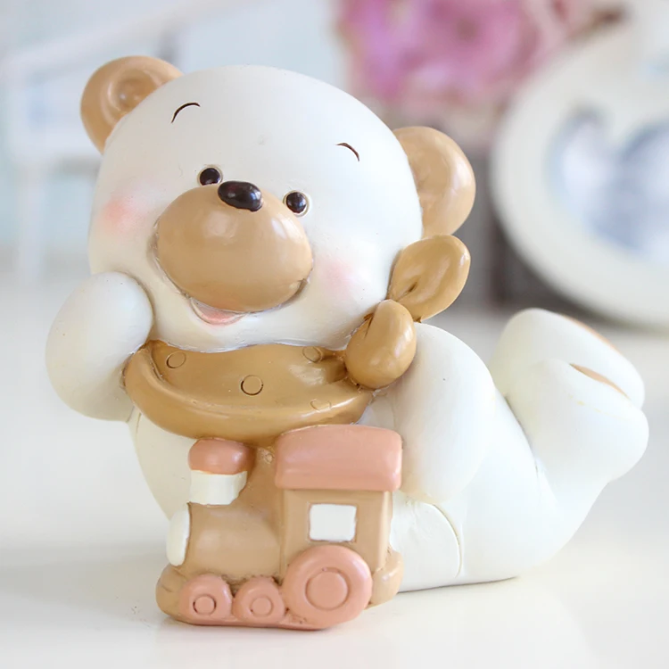 

Italian Style Little White Bear Simple Modern Home Decorations Children's Room Counters Birthday Gifts