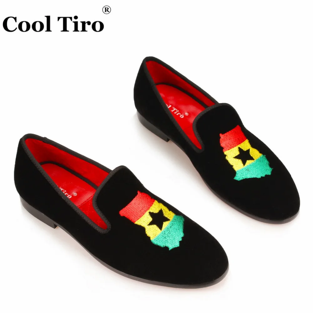 Velvet Slippers Loafers Embroidery (7)