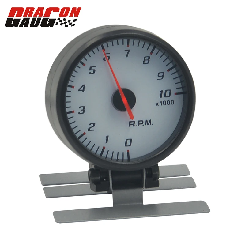 

Dragon gauge 60mm Stepper motor Black Shell Blue Backlight Pointer Car Rev Counter Tachometer Pointer Gauge RPM Meter