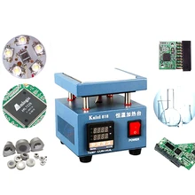 KS-818 Цифровой регулируемый постоянное нагревание температуры платформы подогреватель светодиодный светильник отпайка алюминиевая пластина BGA паяльная станция