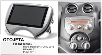 

Android 9.0 radio 8core car multimedia GPS Navigation for Nissan Micra March Renault Pulse aux bluetooth DVD video player frame