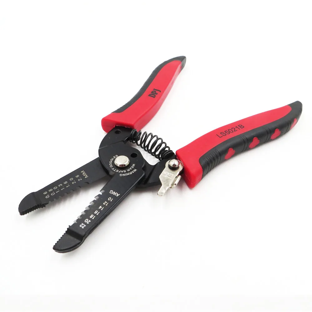 

1PC X 10-22awg 5 in 1 precision cable cutter/stripper multi function tool cutting stripping 0.6-2.6mm2 electric wire