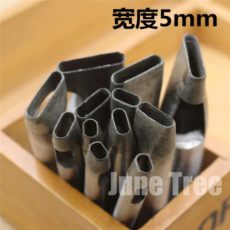 

Handmade leather DIY tools strap One shape cowhide punch oval shape punch 5mm width DG0224