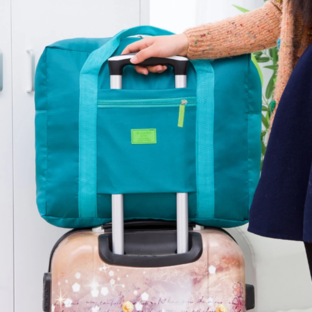 

Portable Clothes Travel storage bag organizer Large capacity folding Closet shoulder bag For Clothe Pillow Quilt Blanket Bedding