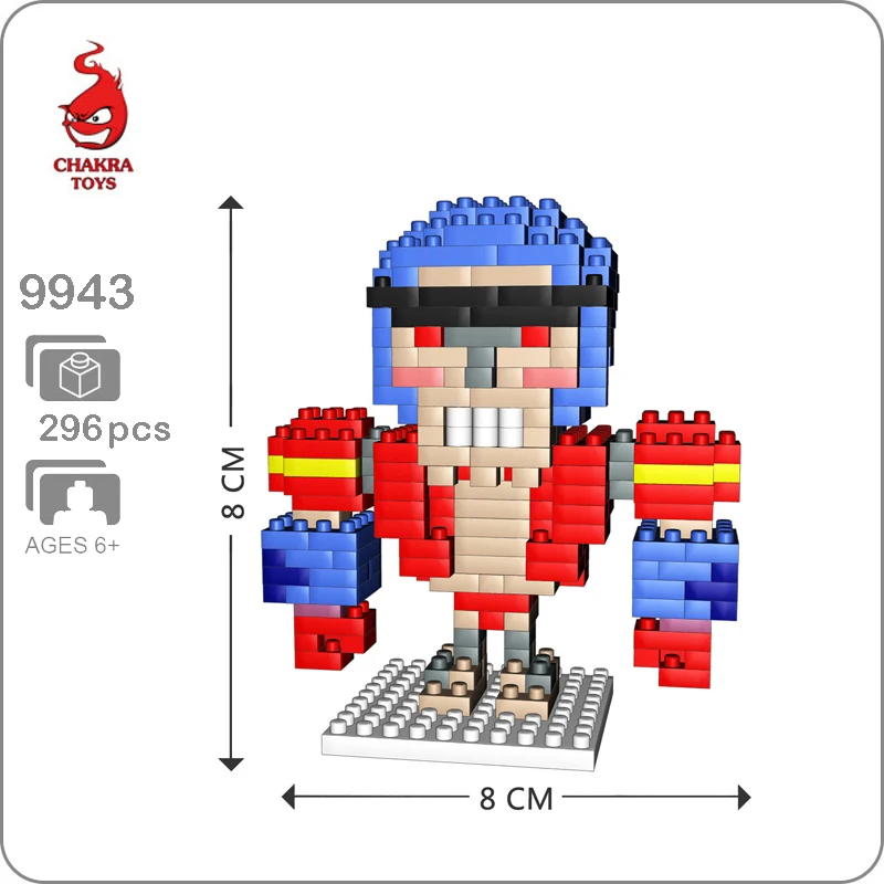 

CHAKRA 9943 Anime One Piece FRANKY Robot Pirate 3D Model DIY Small Blocks Bricks Diamond Mini Building Toy for Children no Box