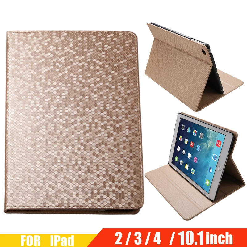 

Case For Ipad 2 3 4 Dot Texture Flip Full Protect Cover Smart Auto Wake Up Sleep Stand Leather Case For Apple Ipad 10.1 Inch