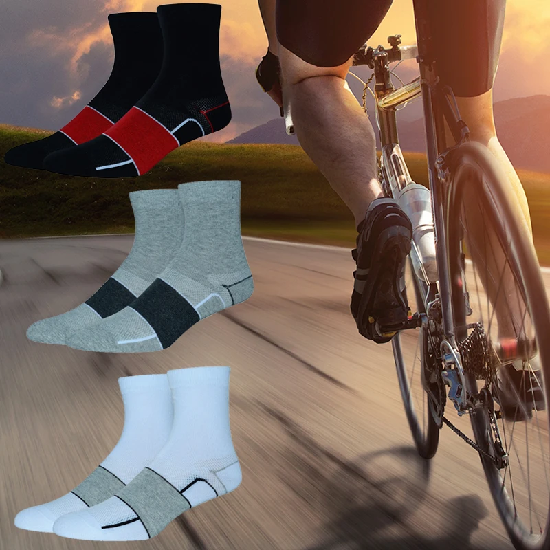 Мужские Компрессионные носки для занятий спортом|outdoor hiking socks|socks cycling menscycling sport