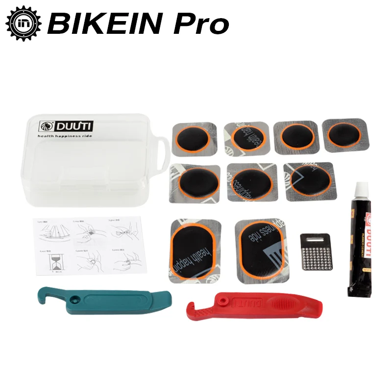 cheap 1 Set Multifunction MTB Bicycle Tire Repair Kits Rubber Inner Tire Patches With Glue Tire Levers Frosted Sheet Cycling Bike Kit