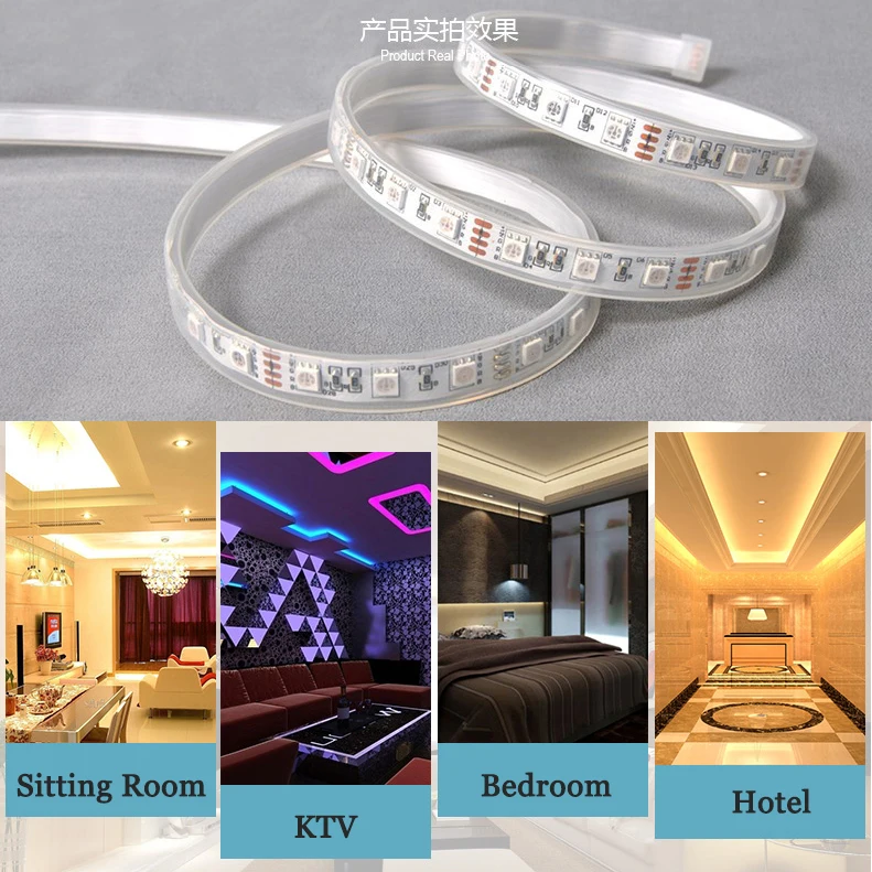 

RF RGB LED Strip 5 Meters Waterproof Wireless Remote Control Compatible with Geeklink Broadlink