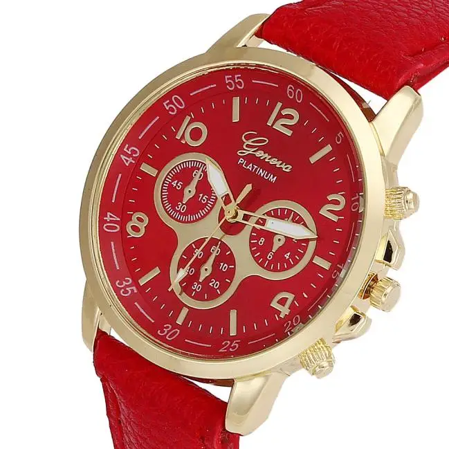 Женские часы Geneva Reloj Mujer Прямая поставка 2018 повседневные механические из