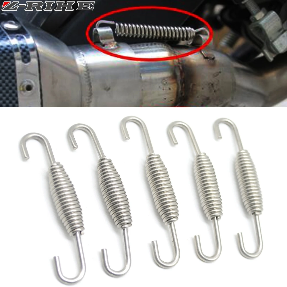 Motorcycle Exhaust System Springs Fully Rotatable Stainless Steel