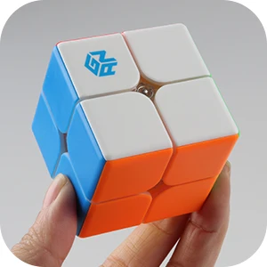 D-FantiX Gan 249 V2 2x2 speed кубик без наклеек Gan 2x2 Magic Cube Puzzle Toy (49 мм)