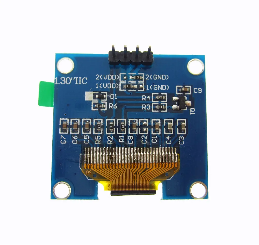 10 шт. 1 3 &quotOLED модуль синий цвет IIC I2C 128X64 дюймов OLED ЖК дисплей светодиодный 3&quot