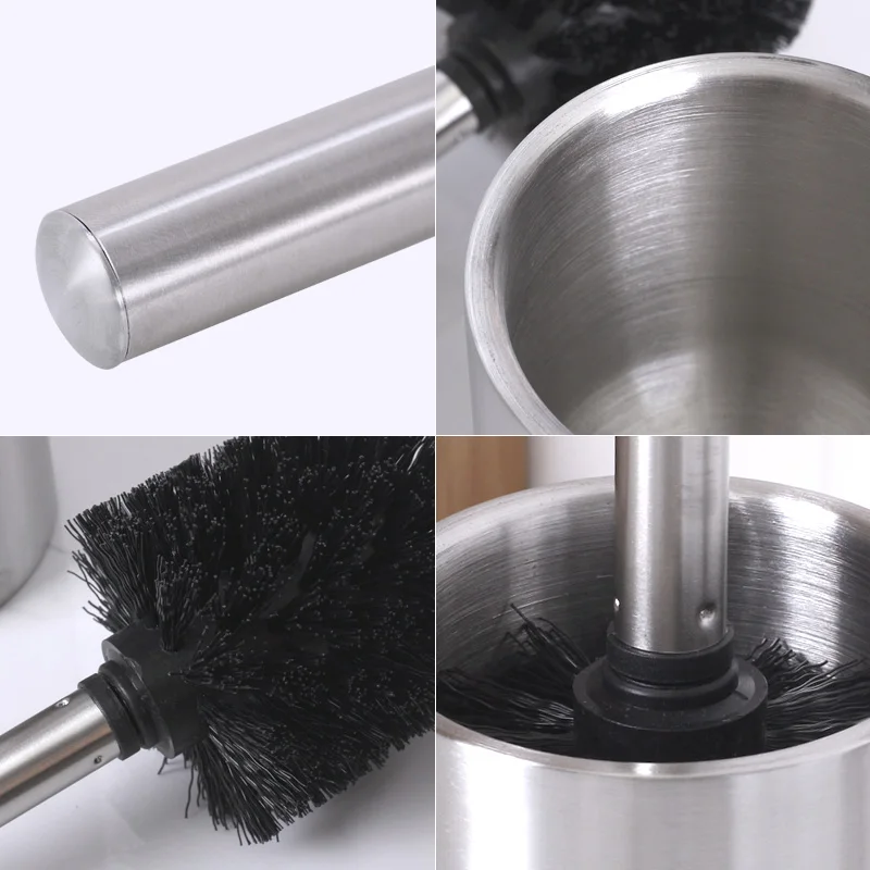 Billige Edelstahl 304 Wc Schüssel Pinsel Set Reinigung Werkzeug Pinsel Mit Basis Platte Kit Zubehör