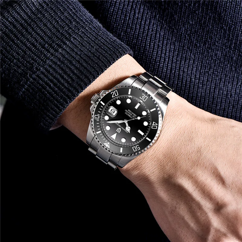 Pagani Design Brand Luxury Men Watches Automatic Black Watch Men Stainless Steel Waterproof Busines-5