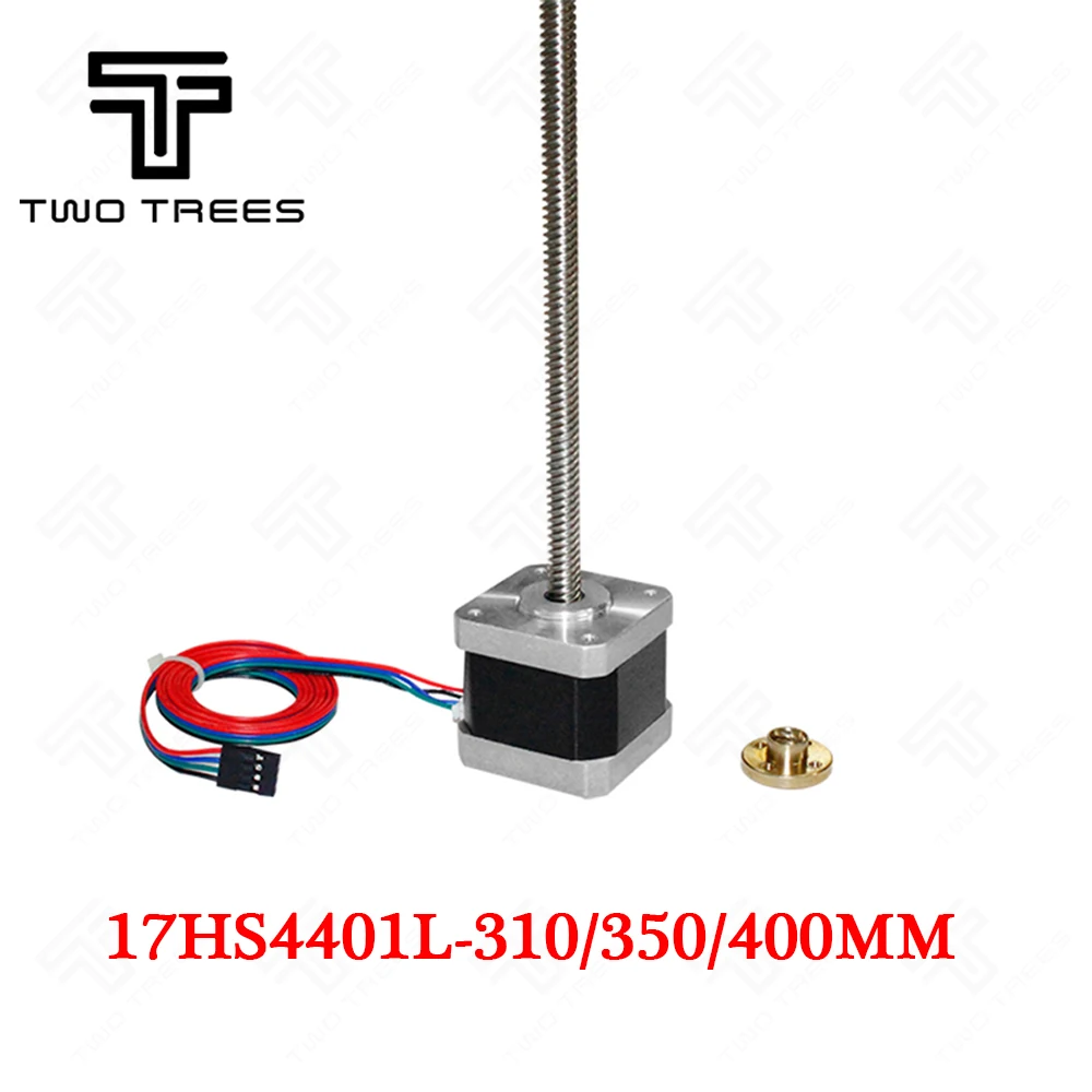 

3d Screw Motor nema17 17HS4401 - 310 350 400mm 17HS4401S 3D stepper motor driver Nema17 step motor T8 lead screw 8mm 400mm 42