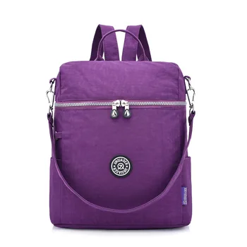 

Jinqiaoer Waterproof Nylon Women's Bag Large Capacity Elegant Leisure Shoulder Bag Travel Backpack for Student Youth Backpack