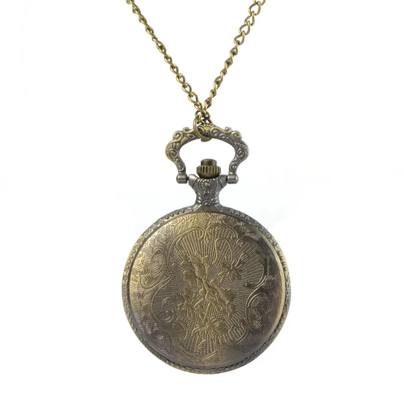 

New Retro Large Horse Necklace Pocket Watch Student Watch Watch Hanging Table Flip Table