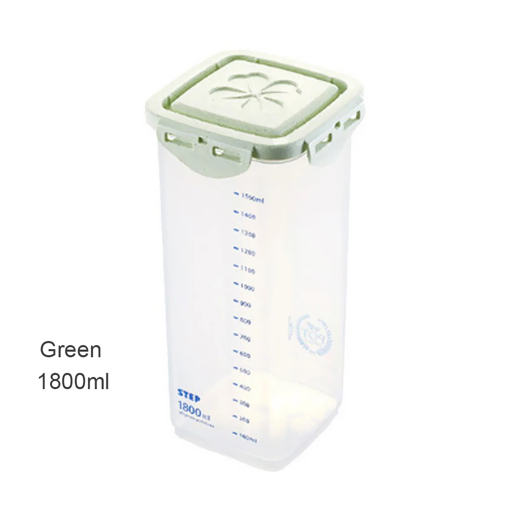 1 шт. Lastic герметичный холодильник Емкость для хранения пищи для закусок Градуированный контейнер для хранения злаков коробка для хранения кухонных продуктов