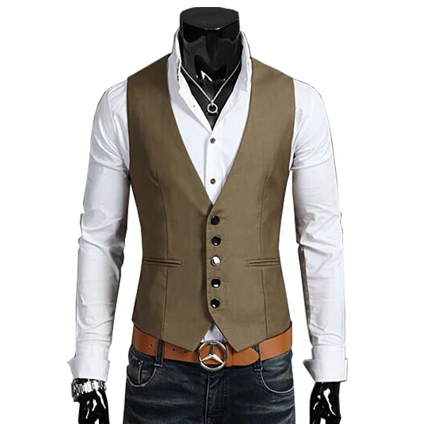 Mens Suit Vest Classic Mens Wedding Vest Slim Fit  Formal Vests For Men Casual Tuxedo Waistcoat